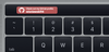 TouchBar button with the red background and custom nativeImage